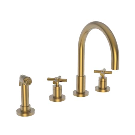 Newport Brass Kitchen Faucet With Side Spray in Satin Bronze (Pvd) 9911-10